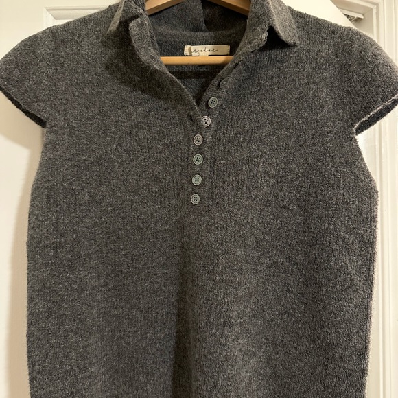 SET - Soft ribbed polo top and midi skirt set - New - Picture 7 of 9